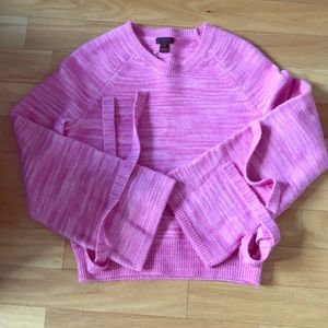 Pink tie jcrew sweater